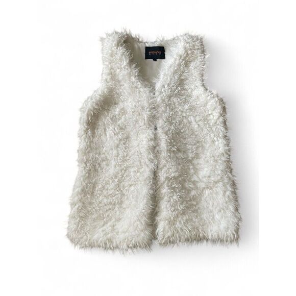 AMBIANCE OUTERWEAR Women’s Sz.S White Cozy Vest Good Condition - Picture 1 of 8